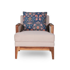 Arbor Rattan Sofa 1 Seater Textured Ivory