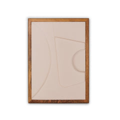 Wooden Wall Art Set of 3 in White Colour