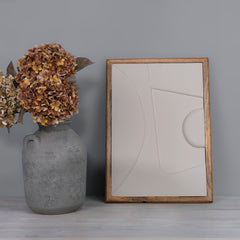 Wooden Wall Art Set of 3 in White Colour