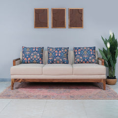 Arbor Rattan Sofa 3 Seater Textured Ivory