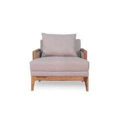 Arbor Rattan Sofa 1 Seater Textured Light Brown