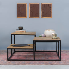 Nova Iron and Wood Coffee Table