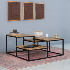 Nova Iron and Wood Coffee Table