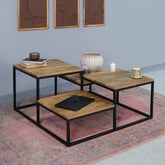 Nova Iron and Wood Coffee Table