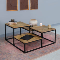 Nova Iron and Wood Coffee Table