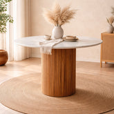 Gistel Marble Top 4 Seater Dining Table