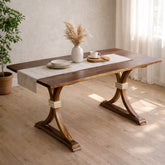 Nicole Solid Wood Six Seater Dining Table