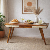 Buckwheat Sheesham Dining Table for 6