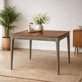 Kawung Solid Wood 4 Seater Dining Table