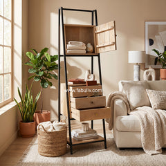 Charme Iron and Mango Wood Display Unit