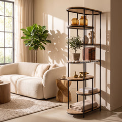 Nuance Iron and Mango Wood Display Unit