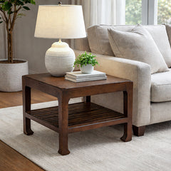 Ashley Chocolate End Table 21" X 21"