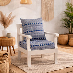 Moroccan Blue Single Seater Sofa