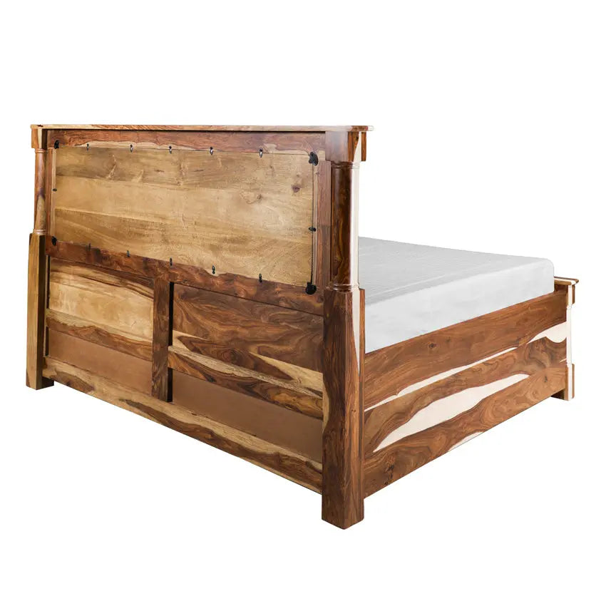 Solid Sheesham Wood Bed online