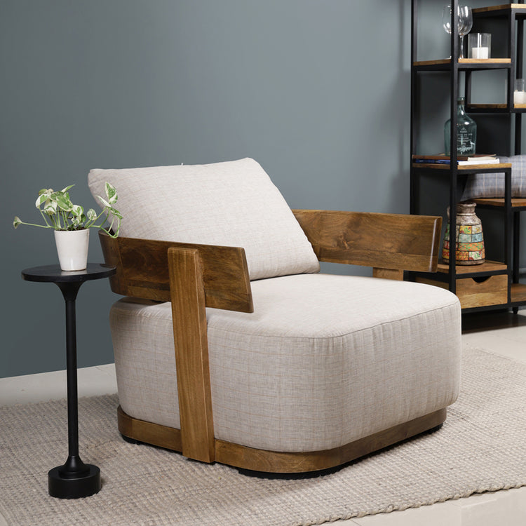 Raphael Solid Wood Arm Chair