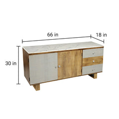 Aztec Solid Wood Cabinet - Fabuliv