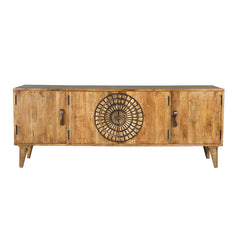 Norman Solid Wood Media Cabinet - Fabuliv