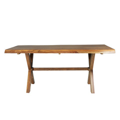 Freya Sheesham Wood Live Edge 6 Seater Dining Table