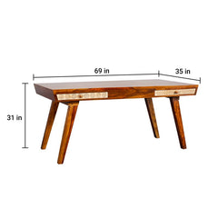 Buckwheat Sheesham Dining Table for 6
