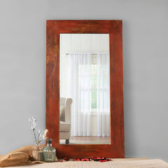 Savannah Vintage Red Mirror L:20" X H:32"