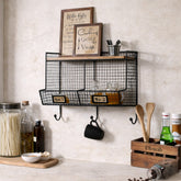 Black Industrial Wall Shelf