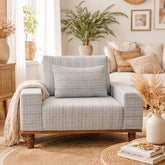 Sergio Large 1 Seater Sofa with Wooden Base