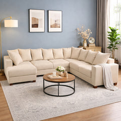 Striado Upholstered Sofa With Chaise Sectional