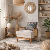 Arbor Rattan Sofa 1 Seater Textured Ivory