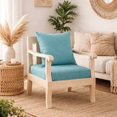 Breezy Blue Single Seater Sofa