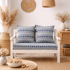 Moroccan Blue Two Seater Sofa