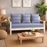 Moroccan Blue 3 seater Sofa