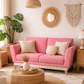 David Solid Wood Hand Carved Two Seater Sofa
