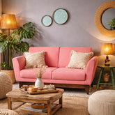 Lennard Solid Wood Two Seater Sofa