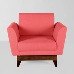 Lennard Solid Wood One Seater Sofa