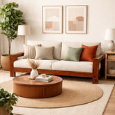 Trissino Solid Wood Three Seater Sofa