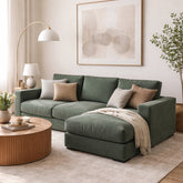 Claire Upholstered Sofa With Chaise Sectional