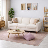 William 3 Seater Sofa in Linen Blend Fabric