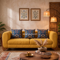 Cheshire 3 Seater Sofa in Mustard Color