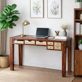 Dravidian Hand Carved Study Table