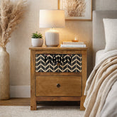 Jason Solid Wood Bedside Table with two Drawers