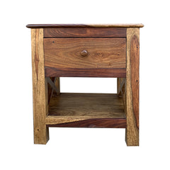 Alaca Solid Wood Bedside Table