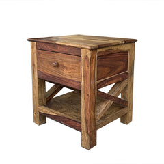 Alaca Solid Wood Bedside Table