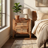 Velario Sheesham Wood Bedside Table