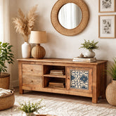 Kolam Solid Wood TV Unit