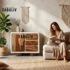 Advaya 3 Drawer and 1 Door Cabinet