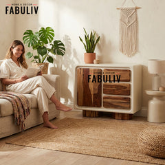 Advaya 3 Drawer and 1 Door Cabinet