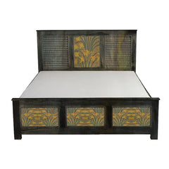 Hand Painted Solid Wood Bed