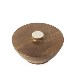 Ivory Wooden Serving Bowl - Fabuliv