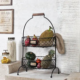 Aussie 2 tiered metal basket