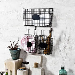 Strellon black wall shelf